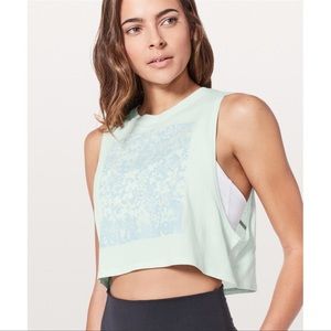 Lululemon Athletica Mint Green Crop Top